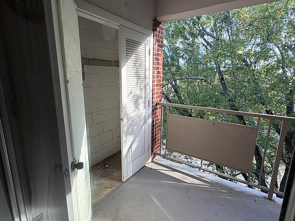 private balcony with Storage closet