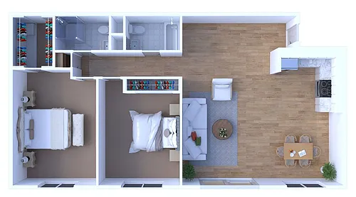 Floor plan 2BR - 2BTH