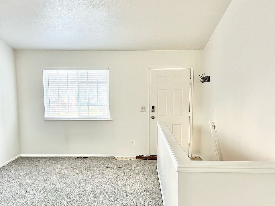 front door and living area