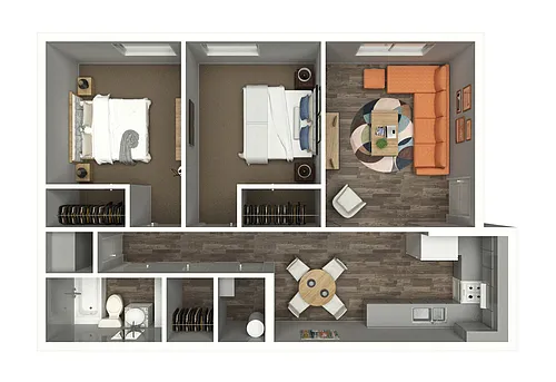 Floor plan 2 Bedroom