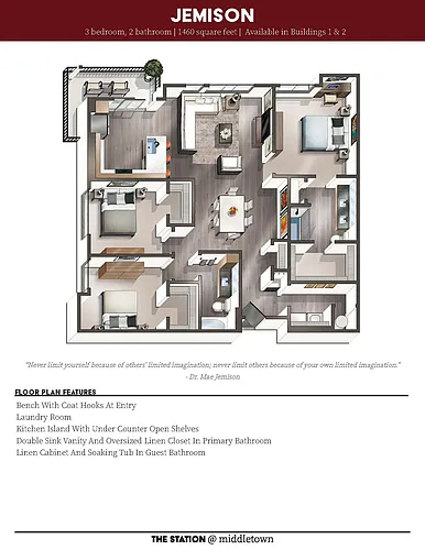 Floor plan Jemison