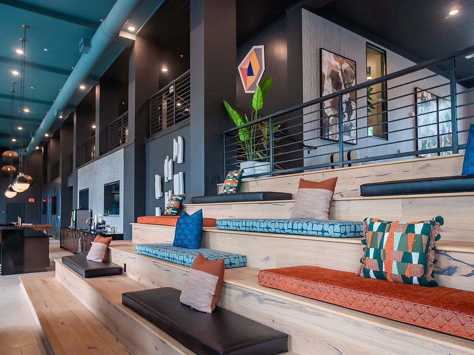 Stair Seating Cascades into our Resident Lounge