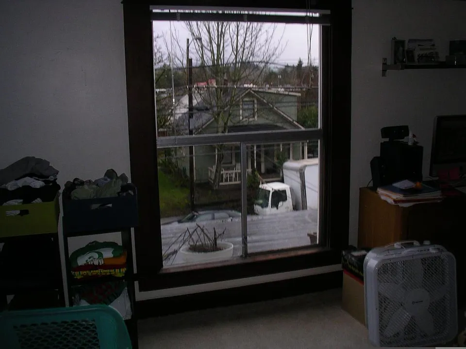 View from bedroom window