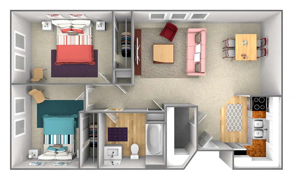 Floor plan Two bedroom