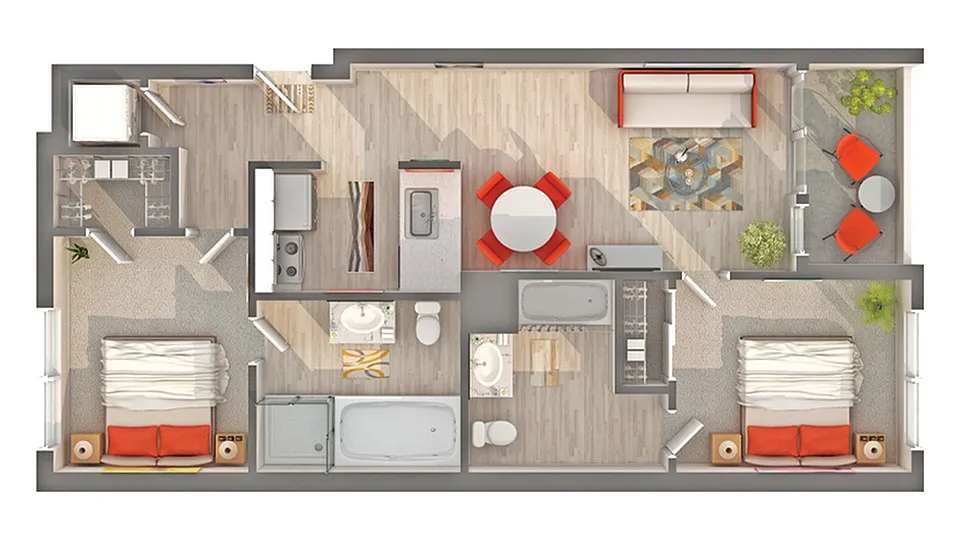Floor plan Seaside I - B5