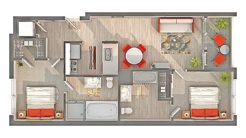 Floor plan Seaside I - B5
