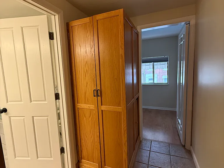 hallway with Washer/dryer, towards bonus room