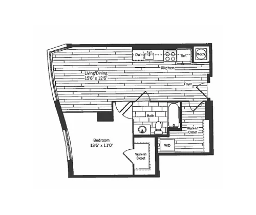 Floor plan Hepburn 4A