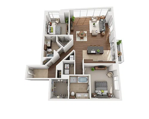 Floor plan Plan O (B2E)