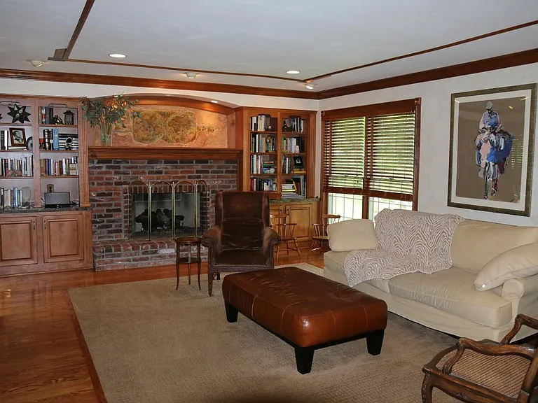 Family room with gas fireplace