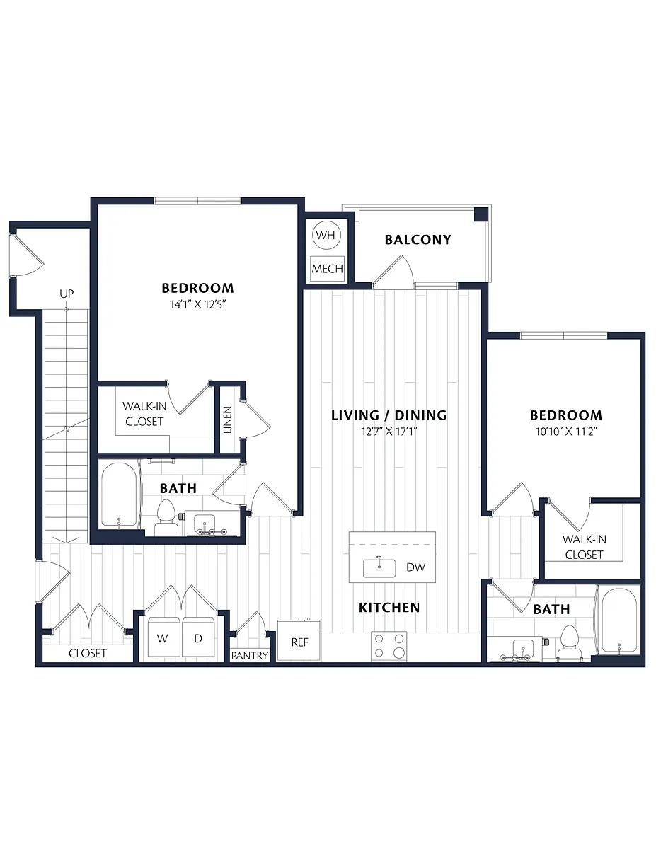 Floor plan B1-B
