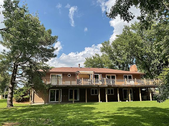 Backyard and deck