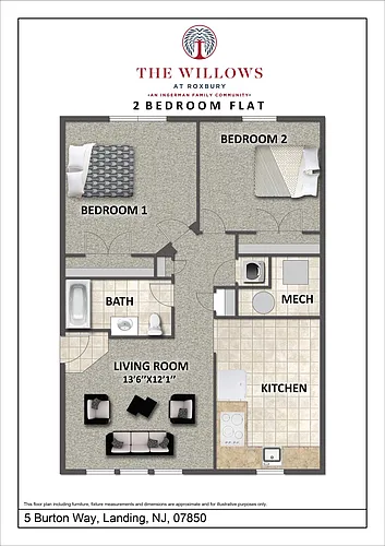 Floor plan Two Bedroom