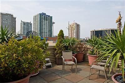 Great roof garden for relaxing and entertaining all your friends.