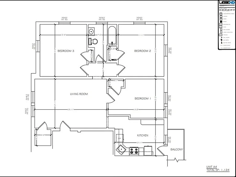 3 Bedroom 1 Bathroom | A1 3 Bedroom 1 Bathroom | A1
