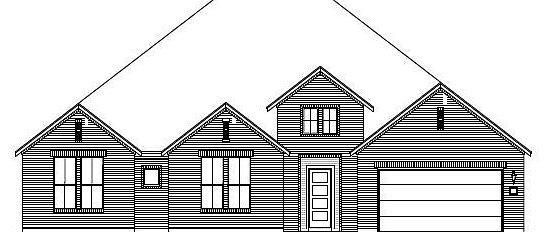 Lubbock Floorplan - Elevation A Rendering
