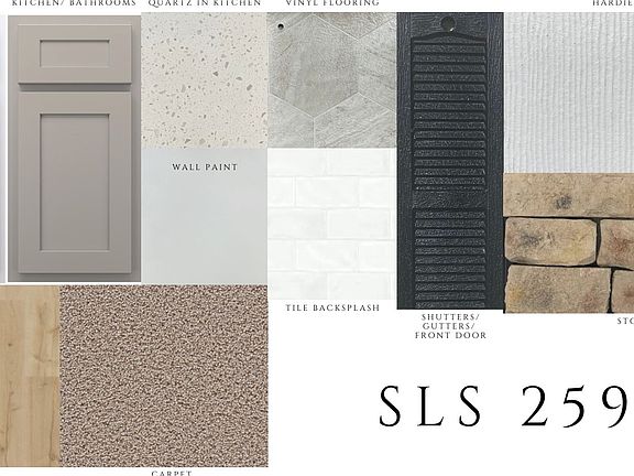 SLS 259 Color Selections for This Homesite