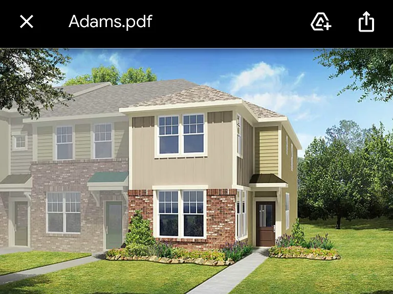 Adams A2 elevation facade |Floor plan