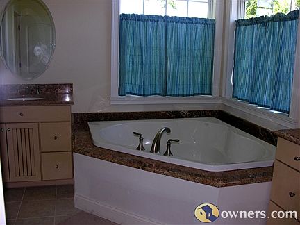 Master bath has separate shower (not shown)