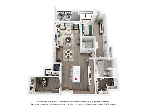 Floor plan Maple II (W/Den)