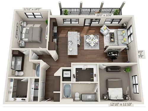 Floor plan B4