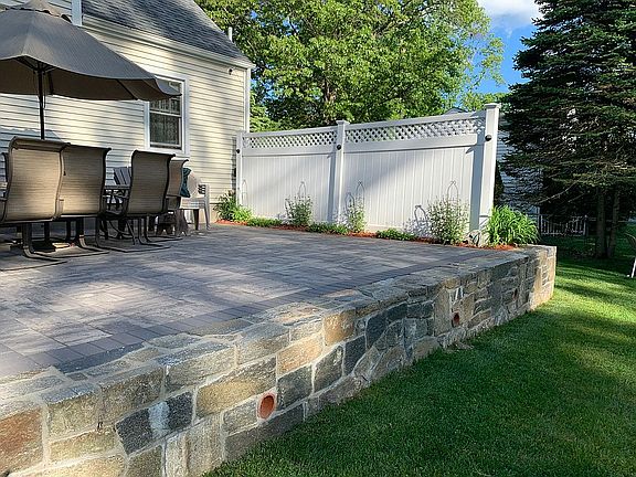 Raised patio