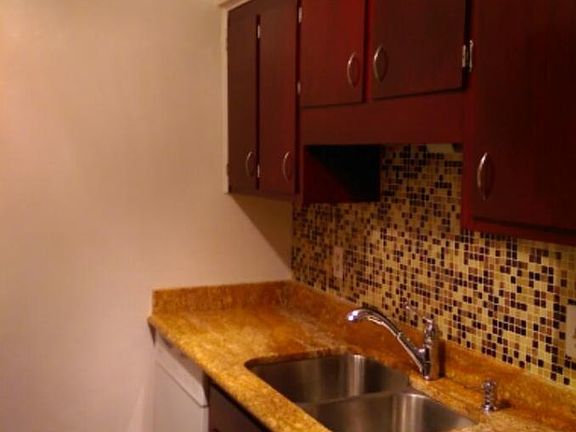 New tile backsplash and granite countertops