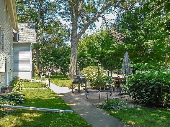 Patio and BBQ area for residents