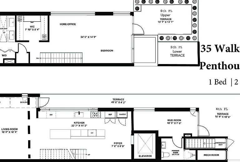 35 Walker St #PENTHOUSE — Photo 24