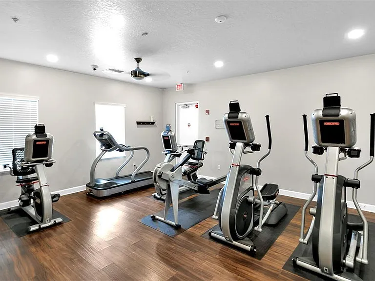 Exercise room in clubhouse