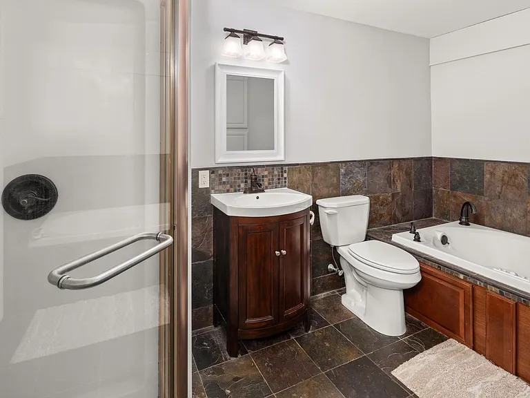 Downstairs full bathroom.