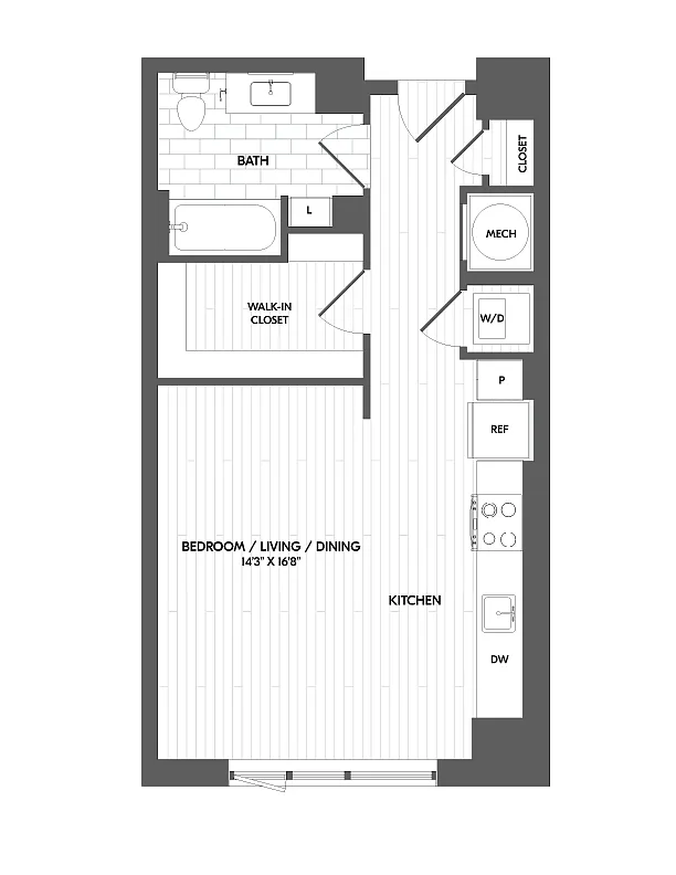 Floor plan Studio-0C