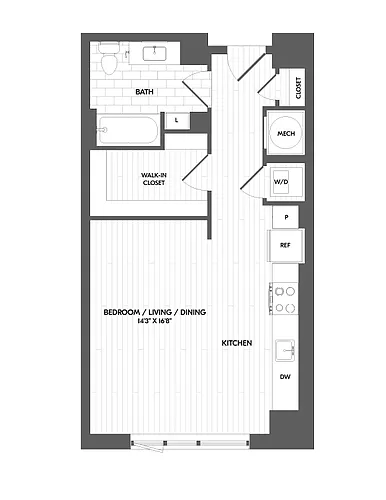 Floor plan Studio-0C