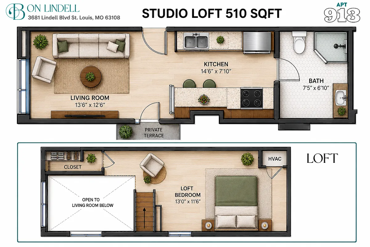 Floor plan 913