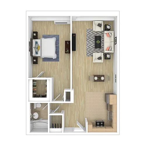 Floor plan 1E