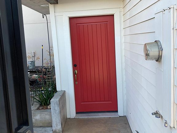 view of front door thru entry gate
