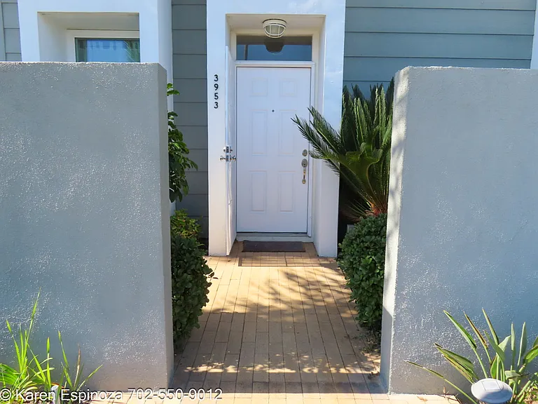 Front door and patio