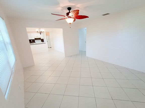 View of Dining Room & Kitchen from Living Room