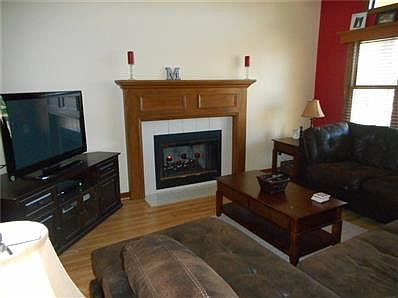 Great Room with Wood Burning Fireplace!