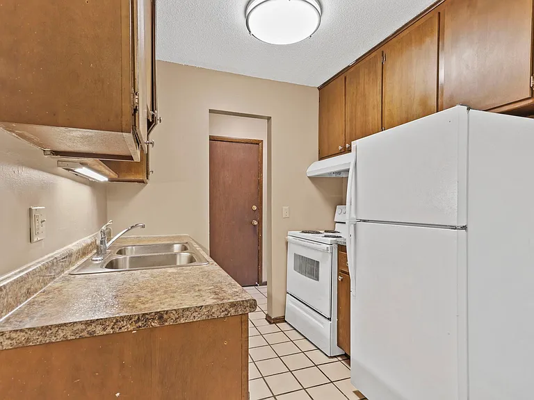 Kitchen with updated lighting