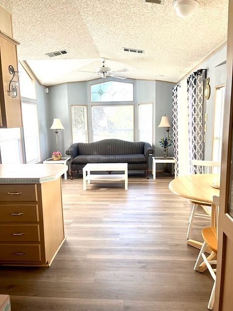 View from kitchen to the living room