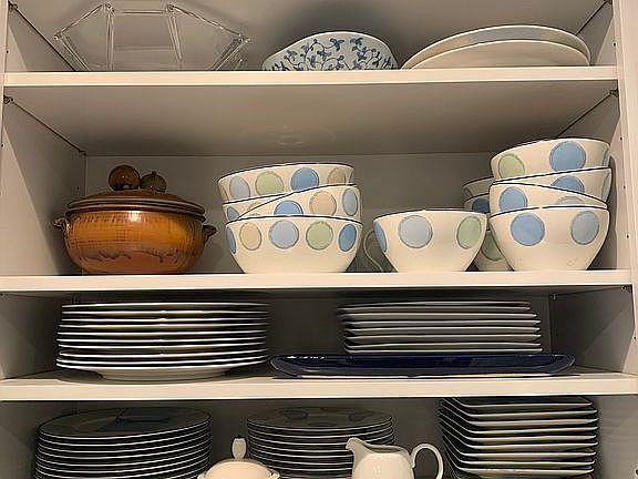 The capacity of the cabinets