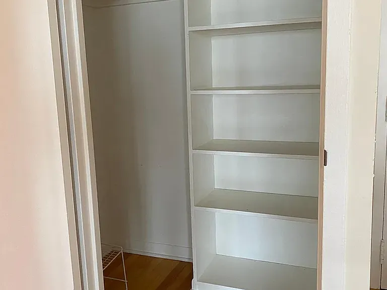 Storage closet near kitchen