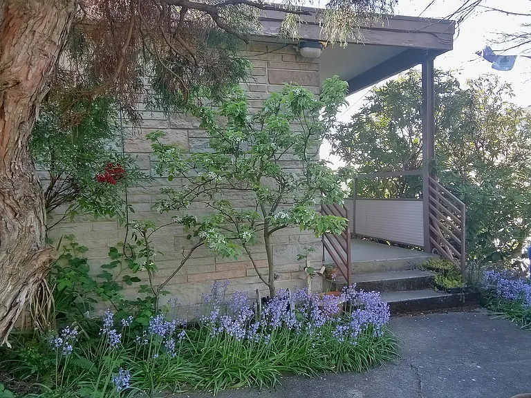 Upper level entrance to unit.