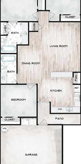 Plan B Floorplan Diagram