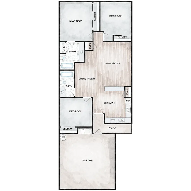 Floor plan Plan B