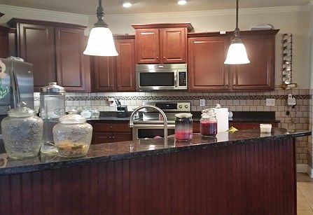 Kitchen, bar, tile, granite