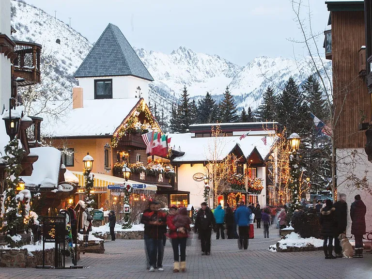 Close to the hustle and bustle of a Swiss-style pedestrian village - shops, restaurants, skiing, night life