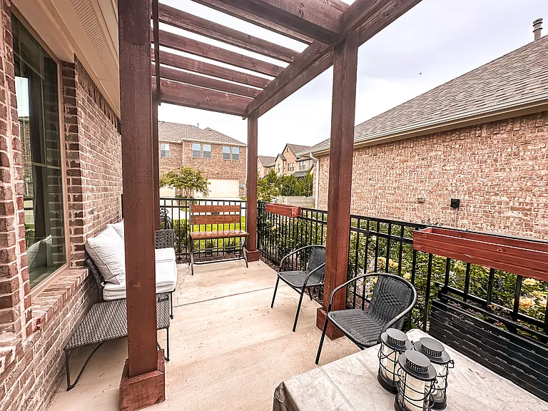 Perfect outdoor oasis with pergola and fenced in yard