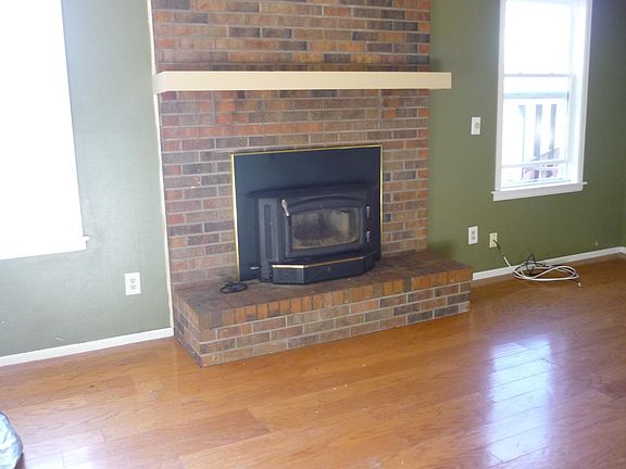 fireplace in living room